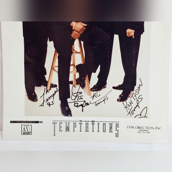 The Temptations Group Signed Autograph 8x10 Photograph Photo Reprint Full Band - Picture 2 of 4